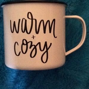 Warm & Cozy White Campfire Mug